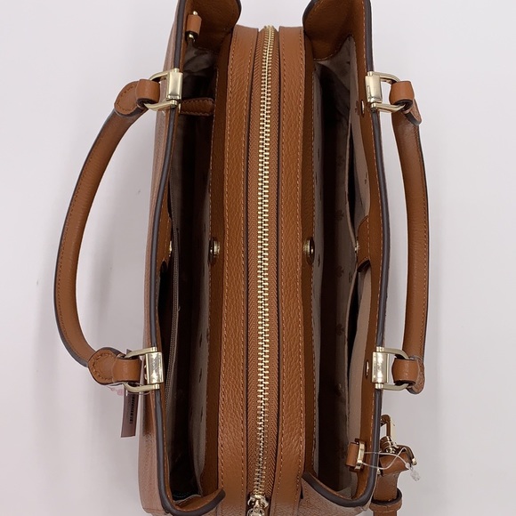 Kate Spade Leila Medium Triple Compartment Satchel Warm Ginger - Picture 9 of 16